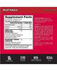 Amino X tabla nutricional