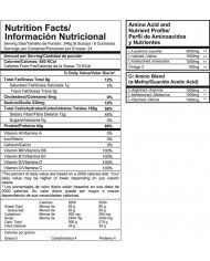 Smart gainer tabla nutricional