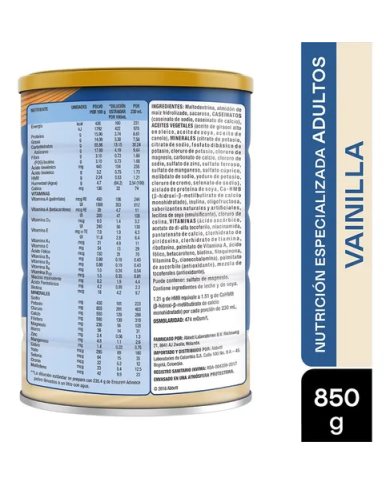 Ensure advance 850 gramos