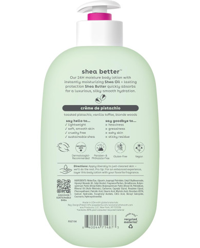 Crema Corporal EOS Shea Better Pistacho 473ml